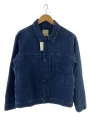 画像：×ハミングバーズヒル/刺子/月桂樹ボタン/1st型/Gジャン/--/コットン/IDG