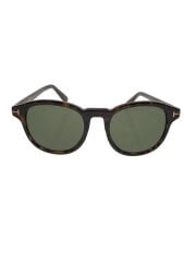 画像：サングラス/ウェリントン/ベッコウ柄/BLK/GRN/レディース/TF752 52N