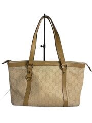 画像：ハンドバッグ/レザー/ベージュ/272399 204991