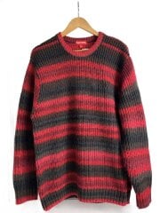 画像：ニット・セーター(厚手)/XL/アクリル/レッド/ストライプ/ombre stripe Sweater