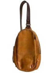 画像：ショルダーバッグ/レザー/キャメル