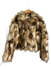 画像：ブルゾン/2/ポリエステル/SESTR1123001/Patchwork fake fur jacket