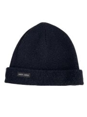 画像：ニットキャップ/FREE/ウール/ブラック/無地/メンズ/フランス製