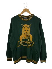 画像：ニット・セーター(厚手)/XL/コットン/グリーン/02233NS04