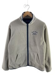 画像：フリースジャケット/M/ポリエステル/グレー/取扱注意/刺繍