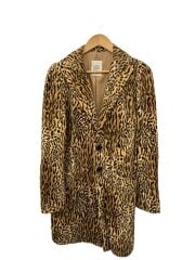 画像：チェスターコート/S/レーヨン/BEG/アニマル/LJ-J07-204/レオパード/ヒョウ