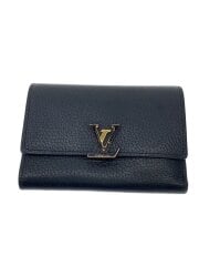 画像：ポルト・フォイユ・カプシーヌ・コンパクト_パルナセア/牛革/BLK/レディース