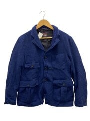 画像：Upland Jacket/鈴木大器/エルボーパッチ/M/ウール/BLU/ヘリンボーン