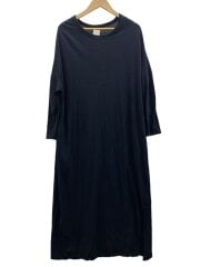 画像：長袖ワンピース/0/コットン/NVY/213DC028-BLK//