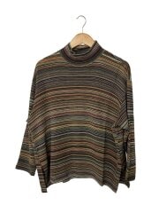 画像：ニット・セーター(薄手)/M/ウール/マルチカラー/ボーダー/J0151UB021