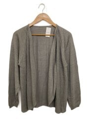画像：カーディガン(薄手)/M/シルク/GRY/無地/J0131KJ012