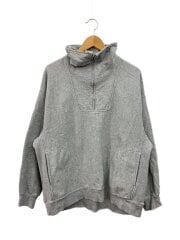 画像：HALF-ZIP SWEAT PO/L/コットン/GRY/無地/FSU12232U0003