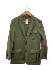 画像：テーラードジャケット/A5/ウール/GRN/無地