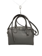 画像：ショルダーバッグ/レザー/GRY/F32202