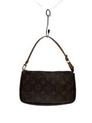 画像：1)ポシェット・アクセソワール_モノグラム・キャンバス/PVC/BRW