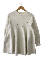 画像：ニット・セーター(薄手)/38/ポリエステル/WHT/ドット/73458041