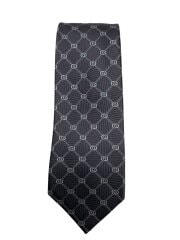 画像：ネクタイ/シルク/GRY/総柄/メンズ