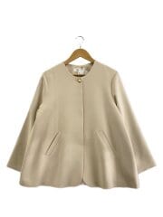 画像：ノーカラージャケット/FREE/ポリエステル/BEG/WGZ1042107A0017