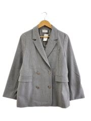 画像：セミダブルテーラードジャケット/0/ポリエステル/GRY/FWFJ251047