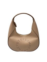 画像：スモールホーボーパンチングステラロゴハンドバッグ/レザー/BEG/700269 W8542