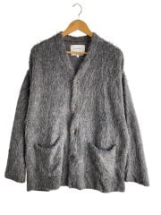 画像：カーディガン(厚手)/L/コットン/GRY/KNIT7-3-SURI-COTTON-CARDIGAN//