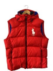 画像：ダウンベスト/L/ポリエステル/RED/7288038TDVG