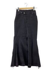 画像：ロングスカート/M/デニム/BLK/無地/002340800901-02