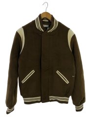 画像：スタジャン/S/ウール/BRW/無地