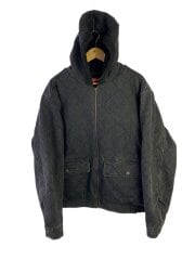 画像：ジャケット/L/コットン/BLK/無地