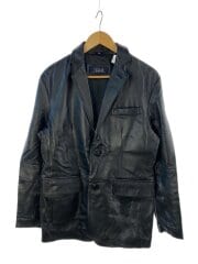 画像：テーラードジャケット/LL/羊革/BLK