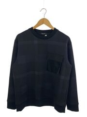 画像：スウェット/M/ポリエステル/BLK/チェック/51P15-624-09