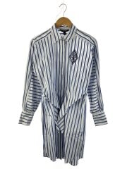 画像：シャツワンピース/2/コットン/ストライプ