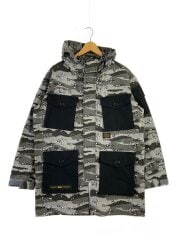 画像：ミリタリージャケット/M/コットン/GRY/カモフラ/001HJH301001X