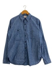 画像：長袖シャツ/15.5/コットン/IDG/無地/602-261-01//