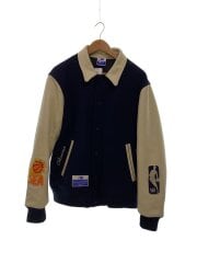 画像：スタジャン/L/ウール/ネイビー/WDS-C-NBA-23-Q2-01