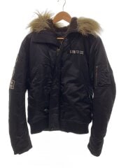 画像：フライトジャケット/L/ナイロン/ブラック/4AB-1513