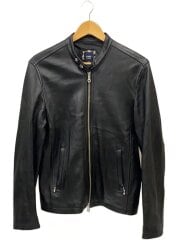 画像：レザージャケット・ブルゾン/L/山羊革/黒/801-43-0071