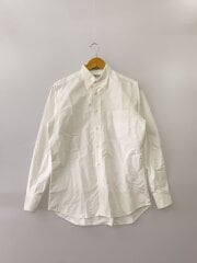 画像：長袖シャツ/--/コットン/WHT/無地//