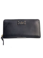 画像：長財布/--/BLK/無地/レディース