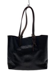 画像：トートバッグ/レザー/BLK