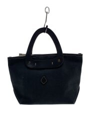 画像：ハンドバッグ/キャンバス/BLK/無地