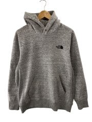画像：BACK SQUARE LOGO HOODIE_バック スクエア ロゴ フーディ/XL/コットン/GRY/無地