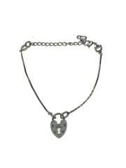 画像：ブレスレット/ハート/鍵穴モチーフ/SLV/レディース