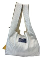 画像：トートバッグ/ウェーブバッグ/内側色ヨゴレ/SLV/ZU-03