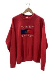 画像：90s-00s/TOMMY SPORT/刺繍/フェルト/スウェット/XL/コットン/RED