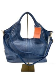 画像：サイドファスナートートバッグ/フェイクレザー/NVY/302147