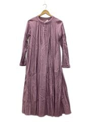 画像：リネン混シャーリングギャザーワンピース/38/タグ付/PNK/B0101AFA043