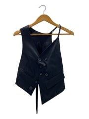 画像：SLIP VEST/ジレベスト/1/レーヨン/BLK/AS880
