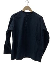 画像：長袖シャツ/--/コットン/BLK/無地