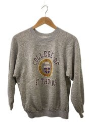 画像：スウェット/L/アクリル/GRY/襟擦り切れ、袖リペア有り